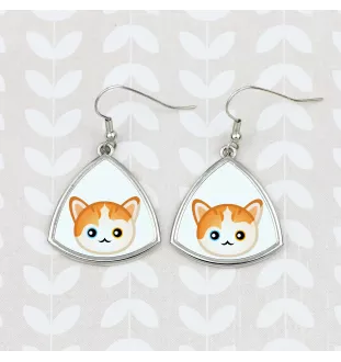 Türkisch Van - elegante Metall-Ohrringe als Geschenk der Marke Art-Dog