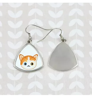 Turkish van - elegant metal earrings as a gift from the Art-Dog brand