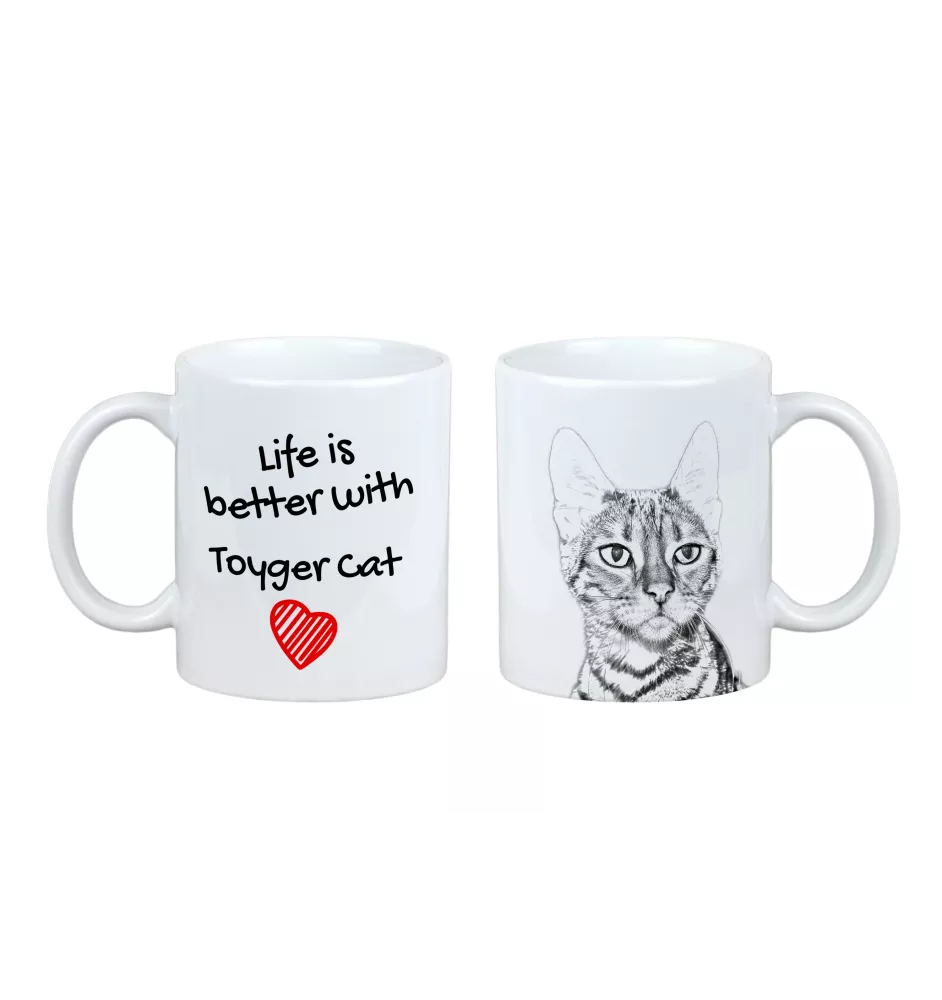 Chat Toyger - tasse avec un chat, tasse avec une photo, cadeau personnalisé de la marque Art-Dog