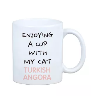 Turkish Angora - mug with graphics and the logo of the Art-Dog brand