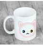 Turkish Angora - mug with graphics and the logo of the Art-Dog brand