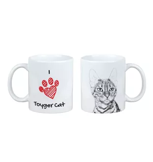 Chat Toyger - tasse avec un chat, une tasse adorable avec une illustration, un cadeau avec votre photo de la marque Art-Dog