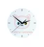 Turkish Angora - MDF clock with graphics and the Art-Dog brand name