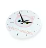 Angora turc - horloge MDF avec graphisme et logo de la marque Art-Dog
