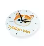 Van turc - horloge MDF avec graphisme et logo de la marque Art-Dog