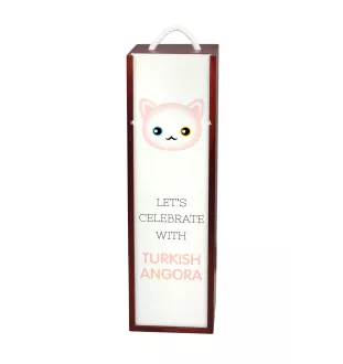 Turkish Angora - wine box with graphics and the brand name Art-Dog