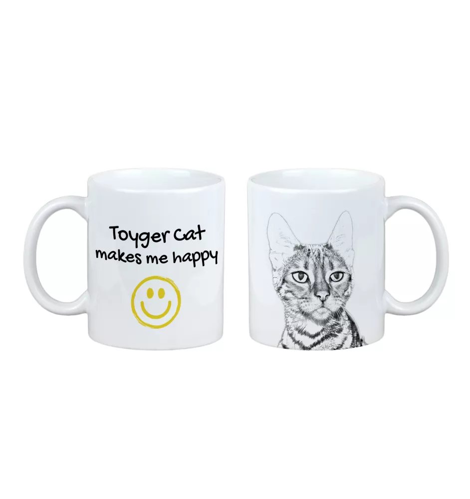 Toyger Katze - Tasse mit Katze, fröhliche Tasse für Hundefreunde, personalisiertes Geschenk der Marke Art-Dog