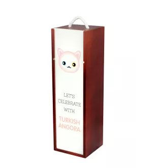 Türkisch Angora - Weinkiste mit Grafik und Aufschrift der Marke Art-Dog