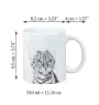 Kot toyger kubek z kotem Makes me happy Art-Dog