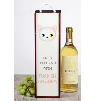 Turkish Angora - wine box with graphics and the brand name Art-Dog