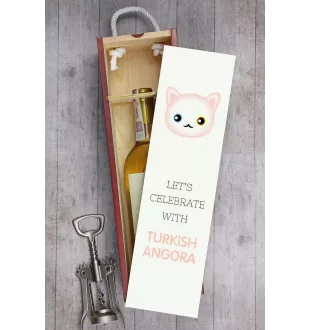 Turkish Angora - wine box with graphics and the brand name Art-Dog