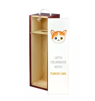 Van turc - boîte à vin avec graphisme et logo de la marque Art-Dog