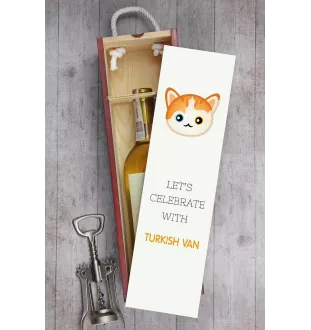 Van turc - boîte à vin avec graphisme et logo de la marque Art-Dog