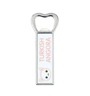 Turkish Angora - bottle opener with the graphics and logo of the Art-Dog brand