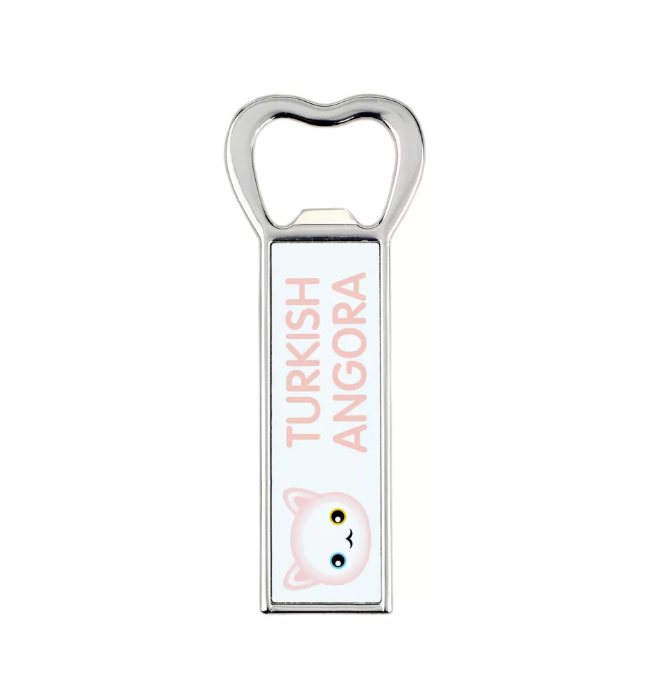 Turkish Angora - bottle opener with the graphics and logo of the Art-Dog brand