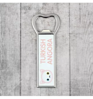 Türkisch Angora - Flaschenöffner mit Grafik und Logo der Marke Art-Dog