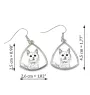 Türkisch Van Katze - Katzenohrringe, hängende Ohrringe mit Bild, personalisierter Schmuck mit dem Aufdruck der Marke Art-Dog