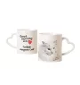 Turkish Angora - cat mug, adorable heart-shaped handle mug, universal gift from Art-Dog brand
