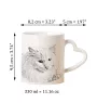 Turkish Angora - cat mug, adorable heart-shaped handle mug, universal gift from Art-Dog brand