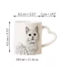 Türkisch Van Tasse mit Katze, entzückende Tasse mit herzförmigem Henkel, universelles Geschenk der Marke Art-Dog