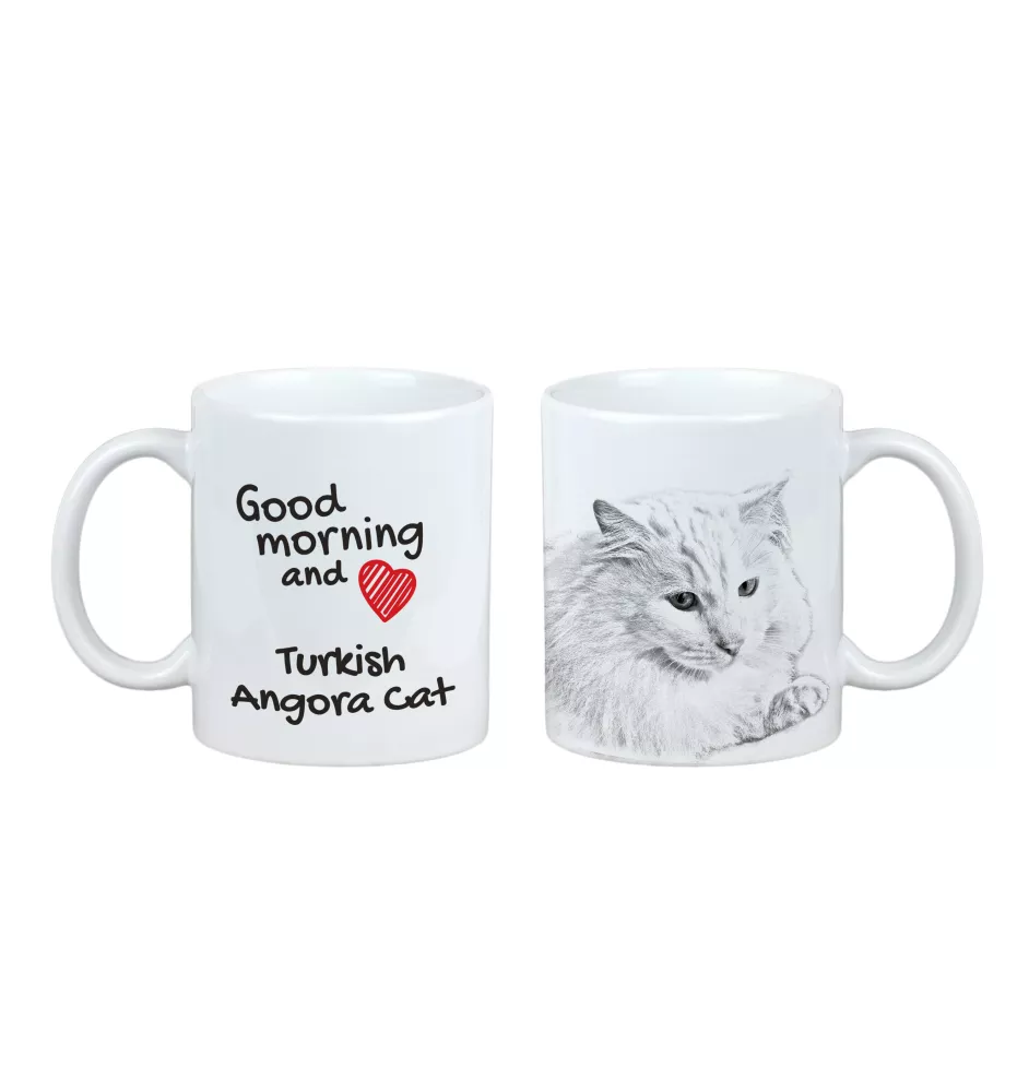 Turkish Angora - cat mug, personalized mug with print, classic gift for everyone from the Art-Dog brand