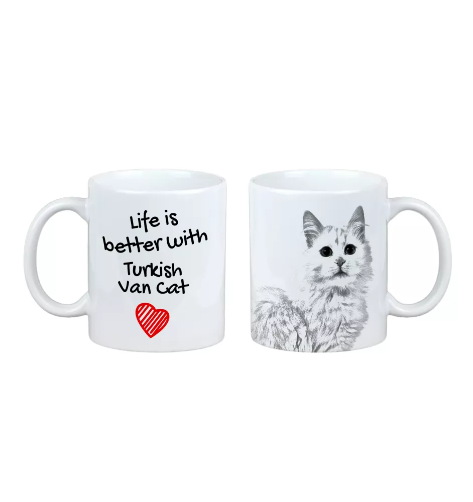 Turkish van - cup with a cat, cup with a photo, personalized gift from the Art-Dog brand