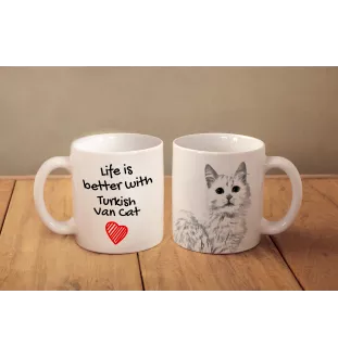 Turkish van - cup with a cat, cup with a photo, personalized gift from the Art-Dog brand