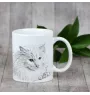 Türkisch Angora - Tasse mit Katze, entzückende Tasse mit Grafik, Geschenk mit Ihrem Foto von der Marke Art-Dog