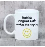 Angora turc - tasse avec un chat, une tasse joyeuse pour les amoureux des chiens, un cadeau personnalisé de la marque Art-Dog