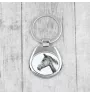 Akhal-Teke - keychain with a horse, keychain with a print, personalized pendant from the Art-Dog brand