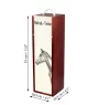 Akhal-Teke - Weinkiste mit Pferd, Alkoholkiste mit Grafik, personalisierte Geschenkbox der Marke Art-Dog