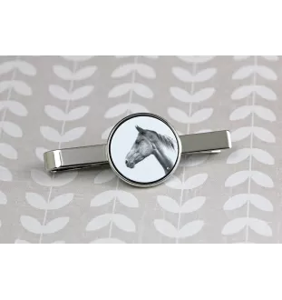 Akhal-Teke - tie clip with a horse, personalized tie clip, a unique gift for a man from the Art-Dog brand