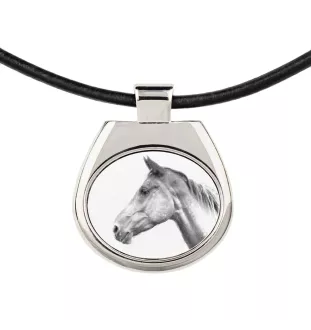 Akhal-Teke - horse necklace, personalized pendant with a photo, unique necklace for women and men by Art-Dog brand