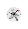 Akhal-Teke - wall clock with a horse, shelf clock with a print, personalized home decoration from the Art-Dog brand