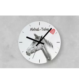 Akhal-Teke - Wanduhr mit Pferd, Uhr mit Druck für das Regal, personalisierte Hausdekoration der Marke Art-Dog