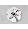 Akhal-Teke - wall clock with a horse, shelf clock with a print, personalized home decoration from the Art-Dog brand