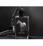 Akhal-Teke - Kristall-Anhänger mit Foto eines Pferdes, beleuchteter Anhänger, einzigartiges Geschenk der Marke Art-Dog