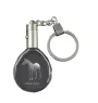 Akhal-Teke - pendant with a picture of a horse, crystal key ring in a gift box, unique gift by Art-Dog brand