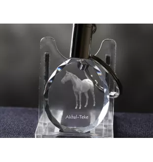 Akhal-Teke brelok do kluczy kryształowy z koniem Art-Dog
