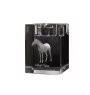 Akhal-Teke - Candle holder with picture of a horse, crystal tealight holder, personalised gift by Art-Dog brand