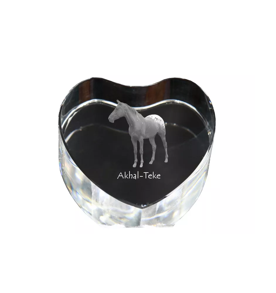 Akhal-Teke serce kryształowe z koniem Art-Dog