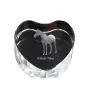Akhal-Teke - a photo of a horse in crystal, a crystal heart, a unique frame with a photo from the Art-Dog brand