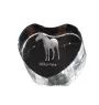Akhal-Teke - a photo of a horse in crystal, a crystal heart, a unique frame with a photo from the Art-Dog brand