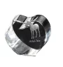 Akhal-Teke - a photo of a horse in crystal, a crystal heart, a unique frame with a photo from the Art-Dog brand