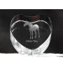 Akhal-Teke - a photo of a horse in crystal, a crystal heart, a unique frame with a photo from the Art-Dog brand