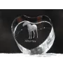 Akhal-Teke - a photo of a horse in crystal, a crystal heart, a unique frame with a photo from the Art-Dog brand