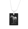 Akhal-Teke - Crystal pendant with horse, silver necklace with photo, personalised pendant by Art-Dog brand