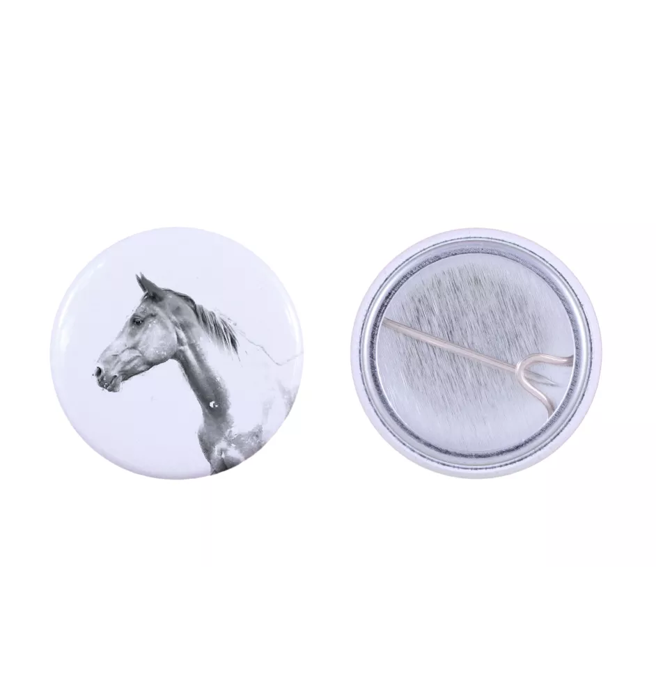 Akhal-Teke przypinka z koniem mała Art-Dog