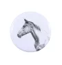 Akhal-Teke przypinka z koniem mała Art-Dog