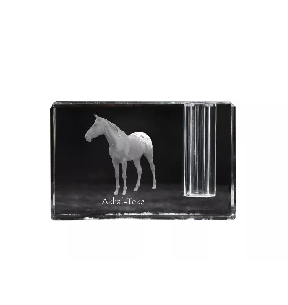 Akhal-Teke penholder kryształowy z koniem Art-Dog
